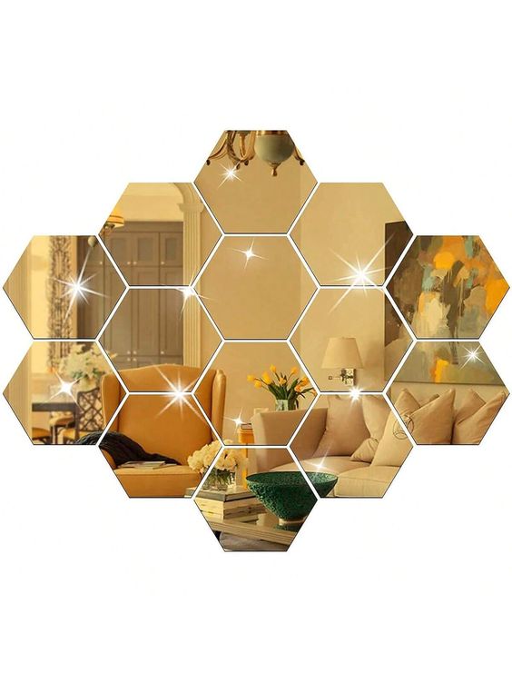 Versatile Elegance, Hexagon shape acrylic mirror - My Store