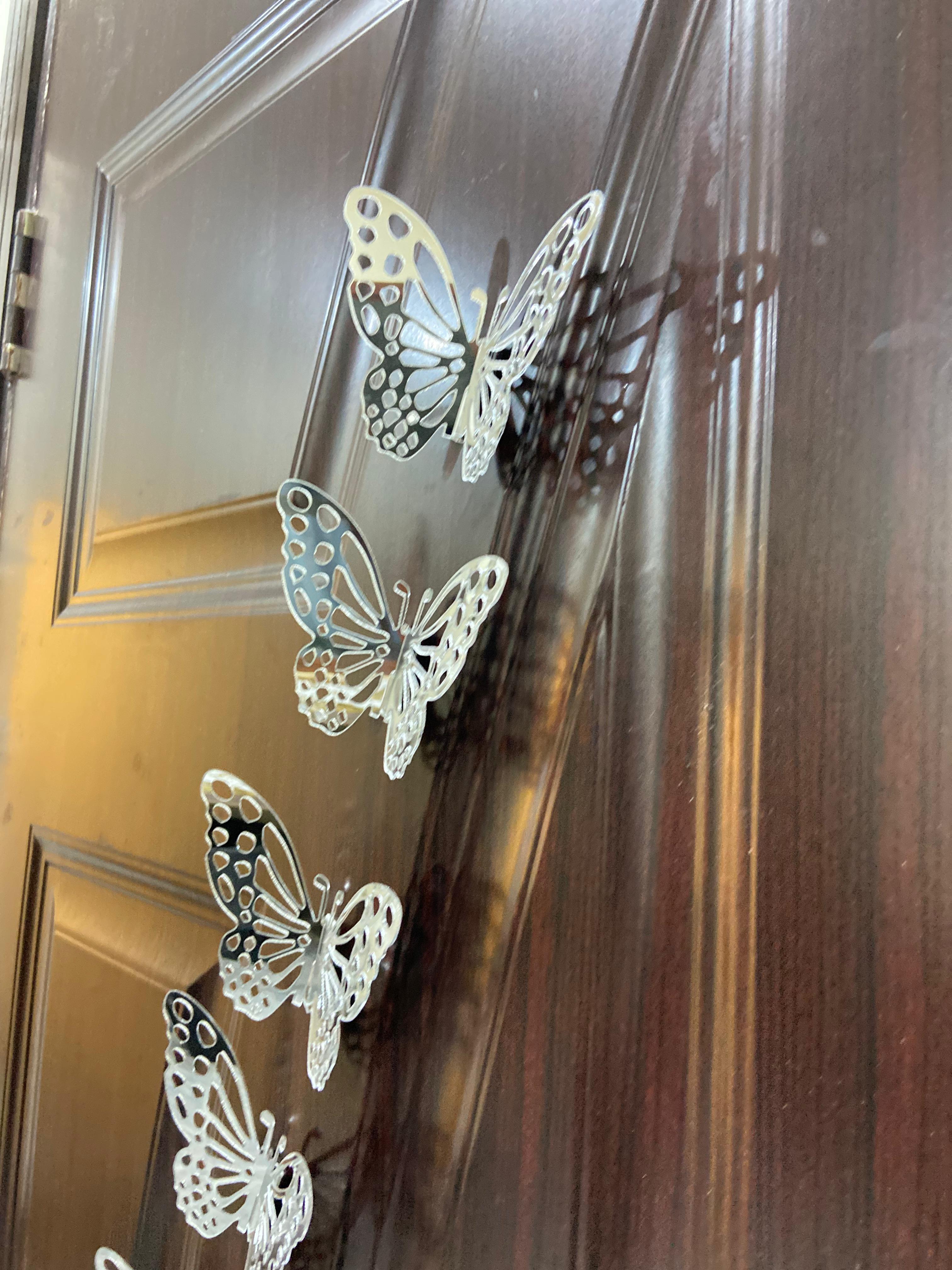 Trending DIY 3D BUTTERFLIES, WALL DECORATION ITEMS, WALL DECOR, SELF ADHESIVE, Clip Lock Butterfly - My Store